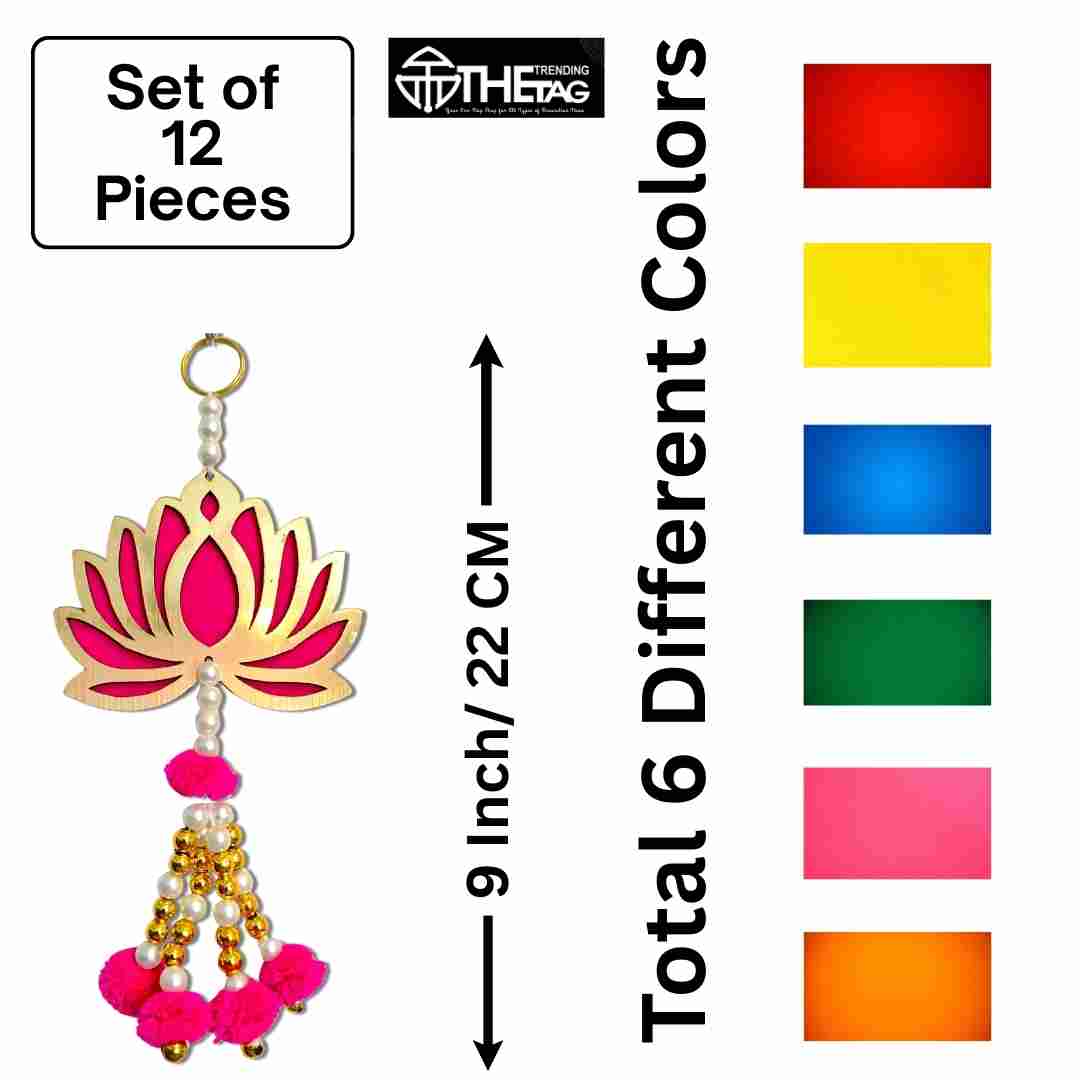12 Piece Lotus Guchha Set Multicolor