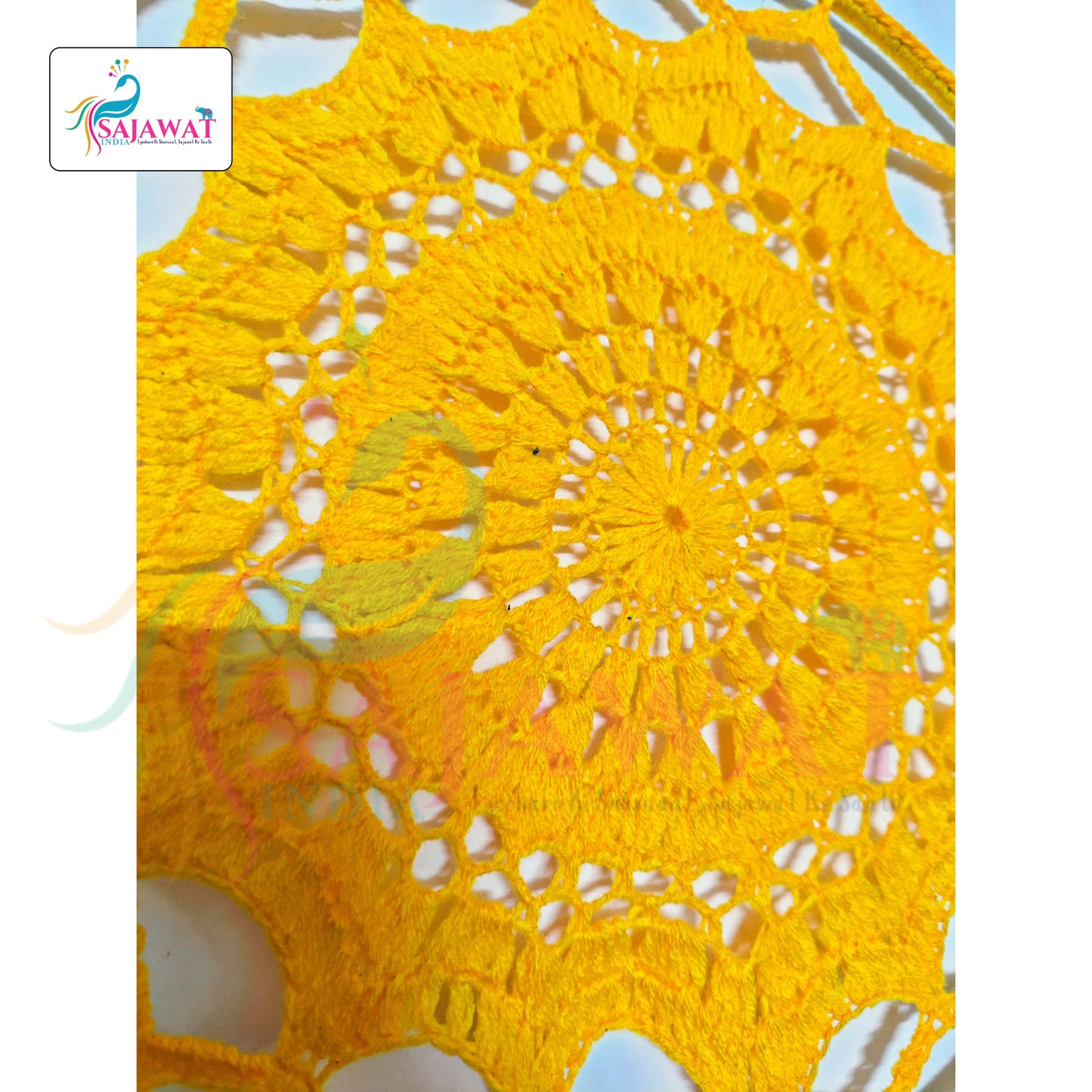 Golden vibes only. Handcrafted dream catcher to bring peace, positivity & aesthetic charm to your space.