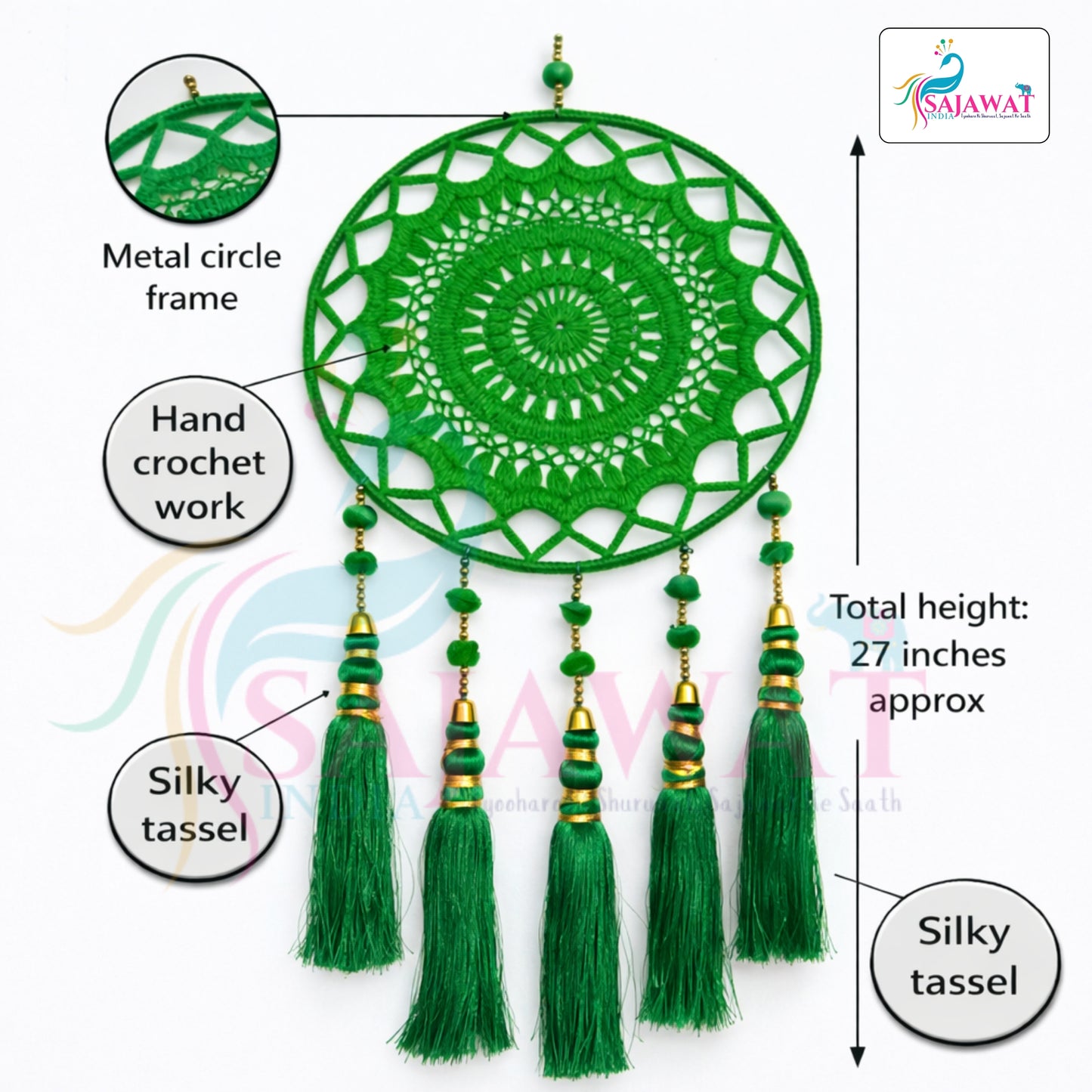 Fresh green vibes. Handmade dreams for a peaceful, happy space